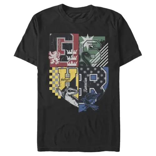 House Crests Shield Short Sleeve Graphic T-Shirt by HARRY POTTER