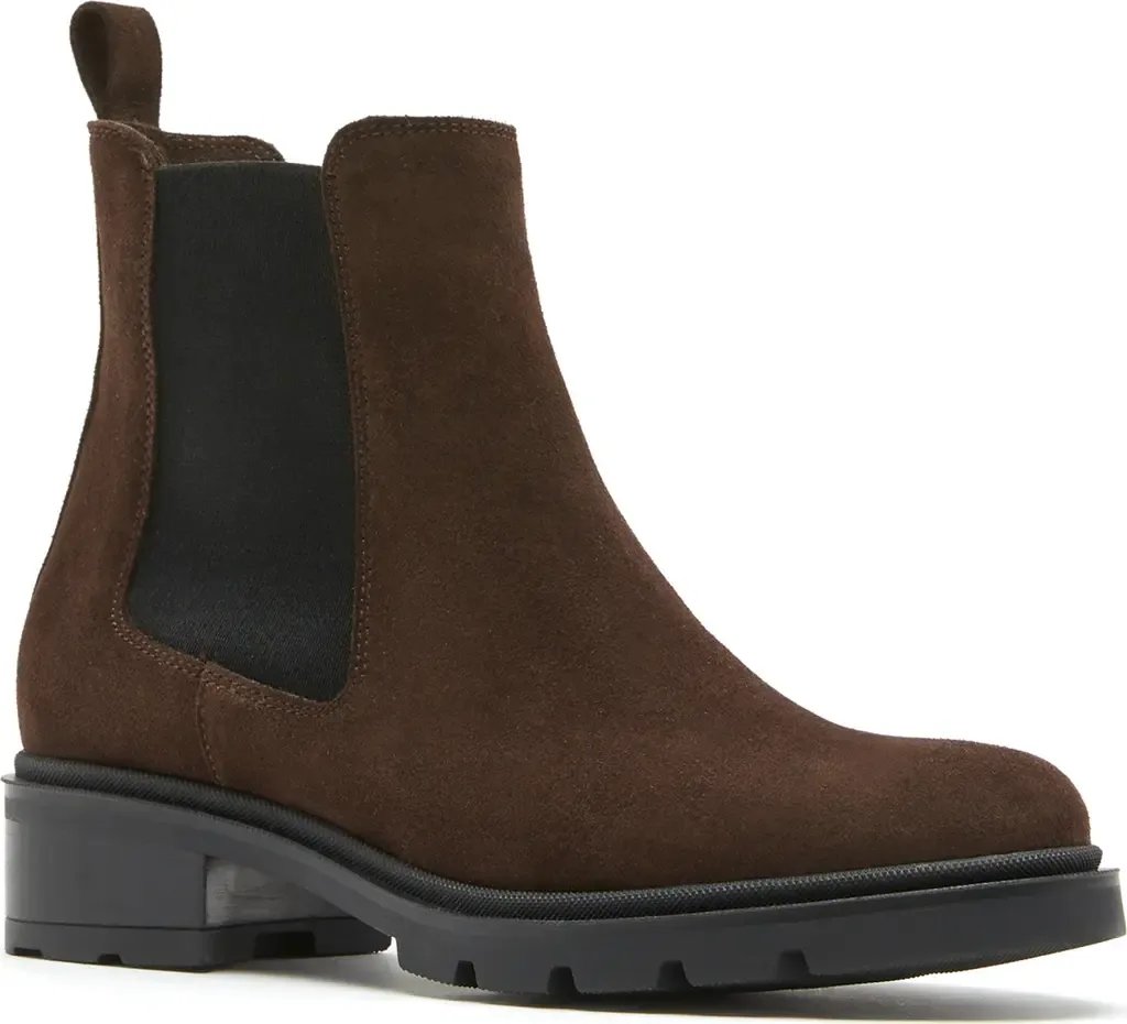 Salma City Dry™ Waterproof Chelsea Boot in Brunette Suede by La Canadienne
