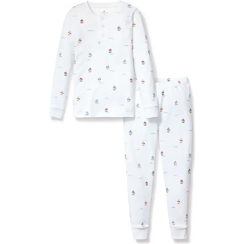 Bateau Fitted Pajamas by Petite Plume