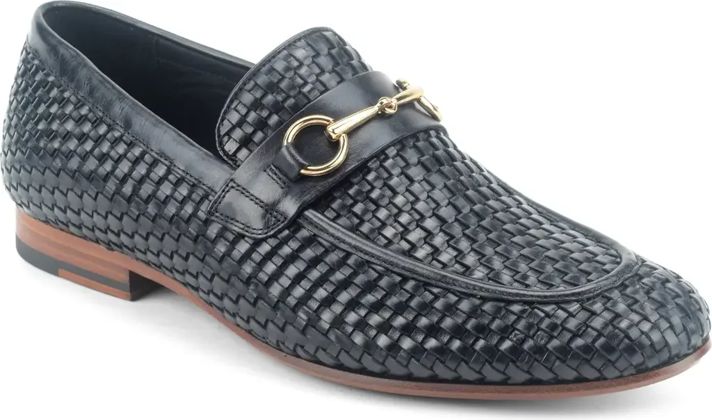 Durand Woven Bit Loafer by Warfield & Grand