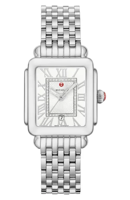 Deco Madison Mid Diamond Dial Bracelet Watch, 29mm x 31mm by MICHELE