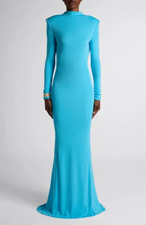 Long Sleeve Crepe Jersey Gown by TOM FORD