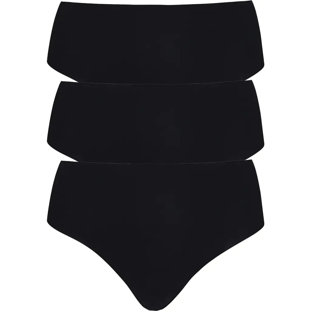 Classic 3-Pack High Rise Thongs by Commando