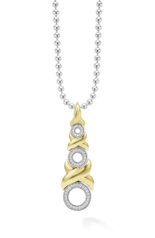Embrace XO Pavé Diamond Pendant Necklace by LAGOS
