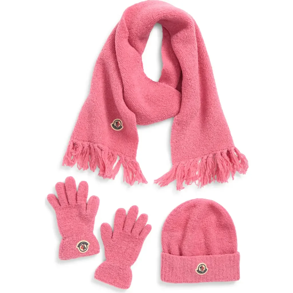 Beanie, Gloves & Scarf Set by Moncler
