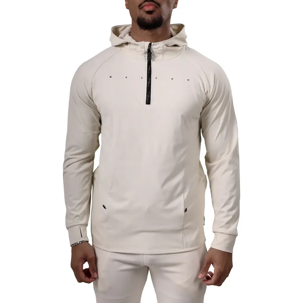 Performance Quarter Zip Hoodie by Maceoo