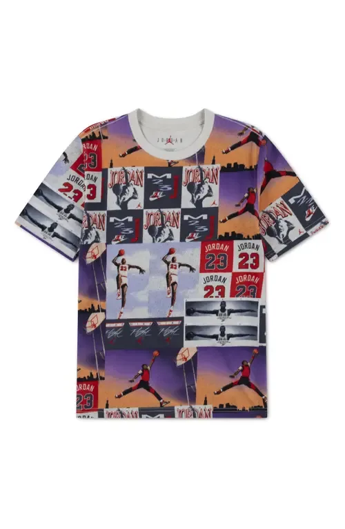 Poster Print Cotton Graphic T-Shirt by Jordan