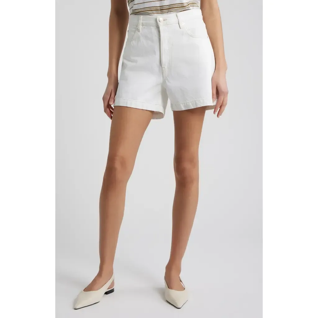 The Everyday High Waist Denim Shorts by FRAME