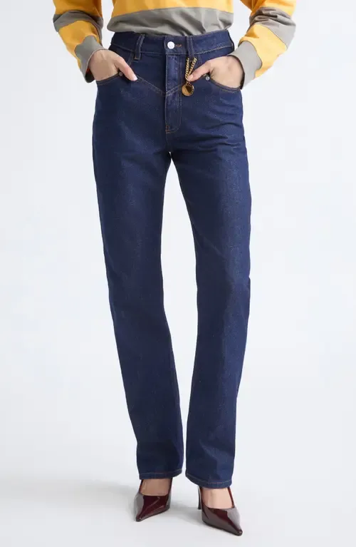 High Waist Slim Leg Jeans by Stella McCartney