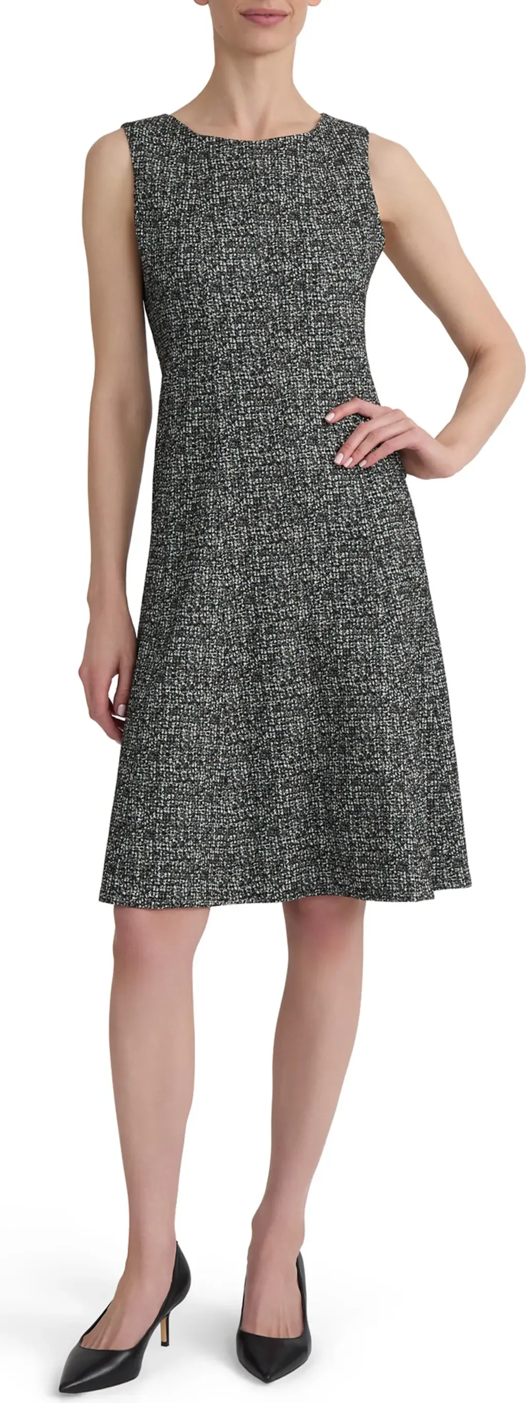 Multi Seam Fit & Flare Dress