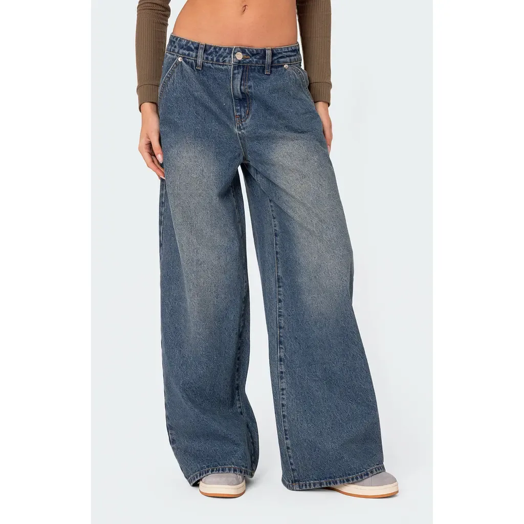 Baggy Wide Leg Jeans by EDIKTED