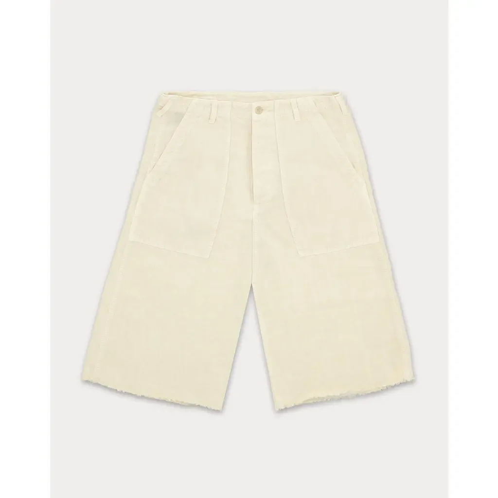 Simone Fatigue Linen Shorts by Fortela