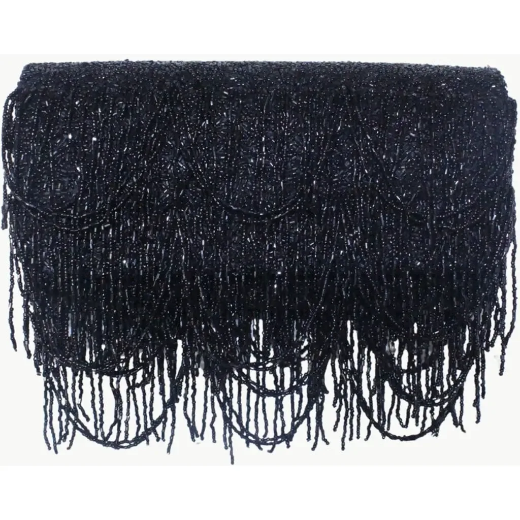 Fringes All Over Medium Structured Bag by Island to East Side