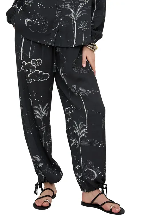 Palm High Waist Palm Print Trouser by Raffya