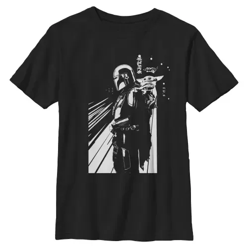 Cutest Duo Sketch Graphic Short Sleeve T-Shirt by Star Wars: The Mandalorian and Grogu