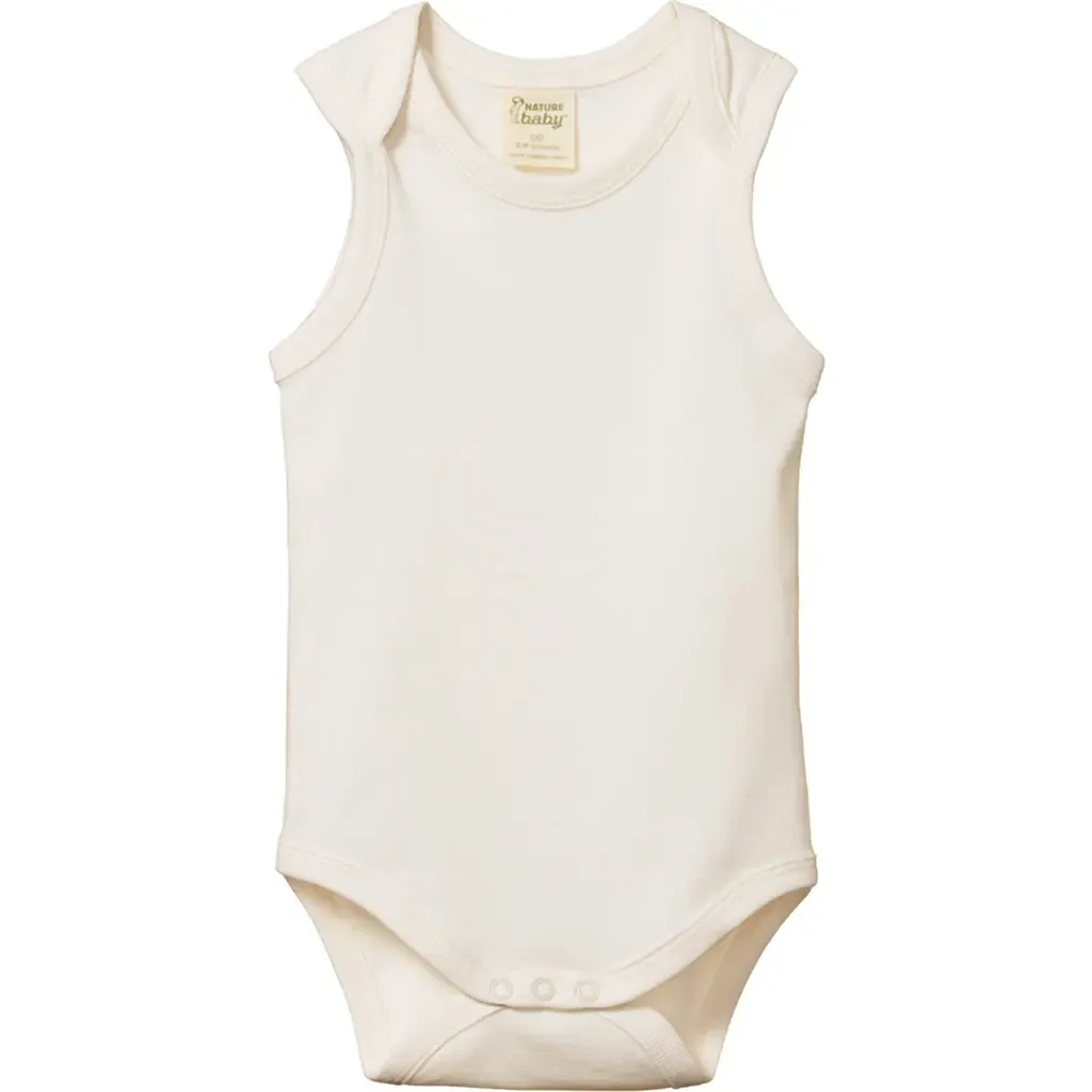 Sleeveless Organic Cotton Bodysuit by NATURE BABY