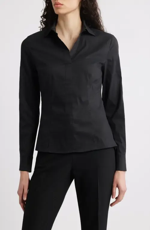 Bashinah Cotton Blend Blouse by BOSS