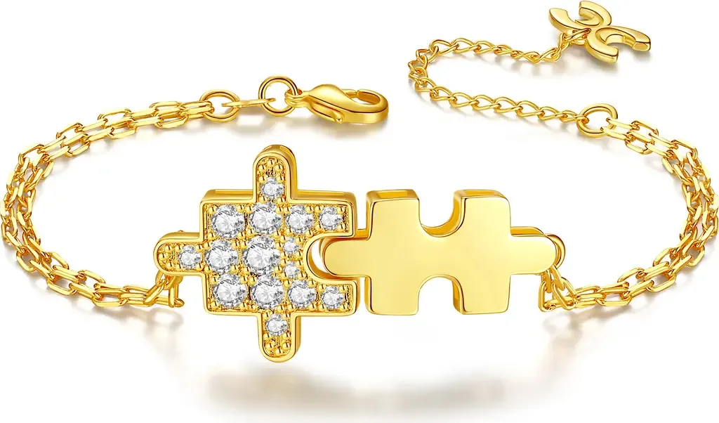 Jigsaw Puzzle Zirconia Bracelet by Classicharms