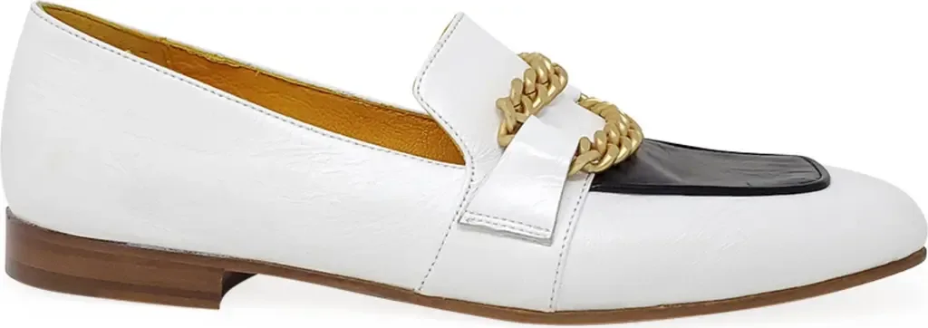 Flat Loafer with Chain by Madison Maison