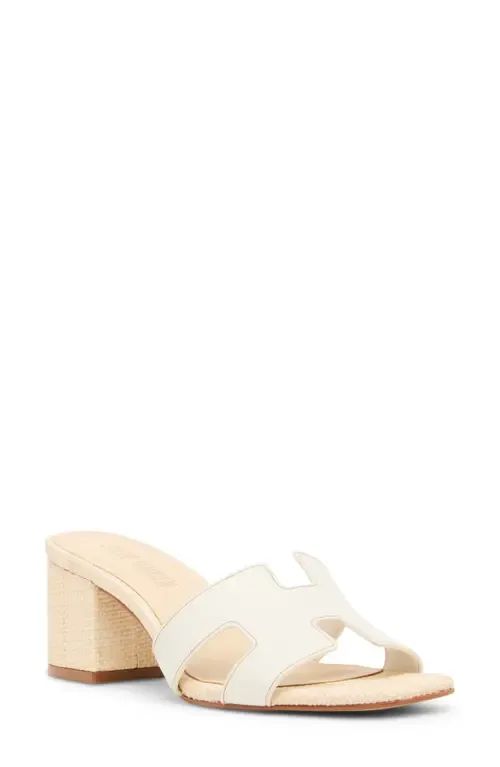 Hana Slide Sandal in Bone Leather