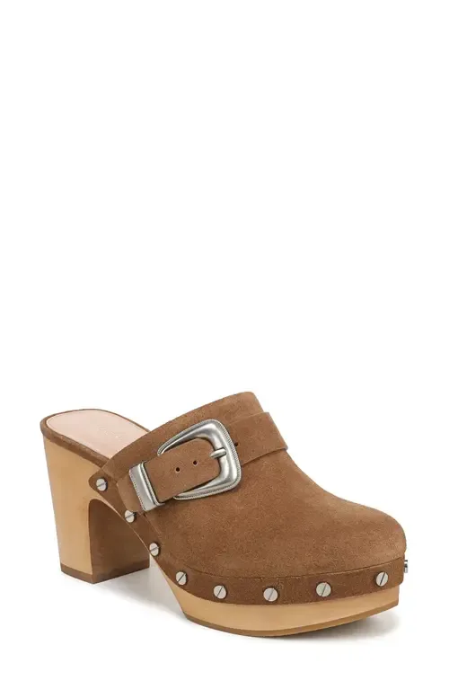 Larken Clog in Chestnut Suede