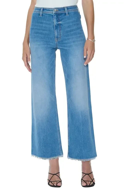 Penny Crop High Waist Wide Leg Jeans by Pistola