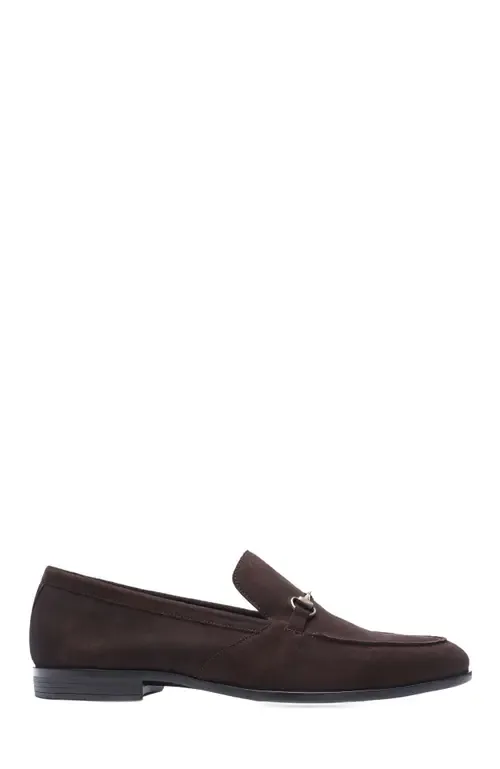 Louis Bit Loafer in Brown Suede by CARLOS SANTANA