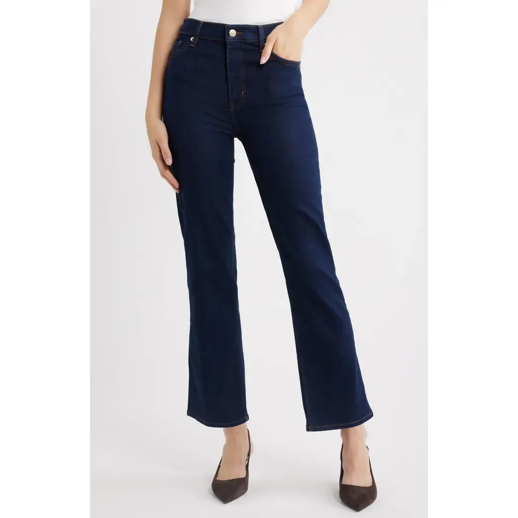 Le Sleek High Waist Ankle Straight Leg Jeans by FRAME