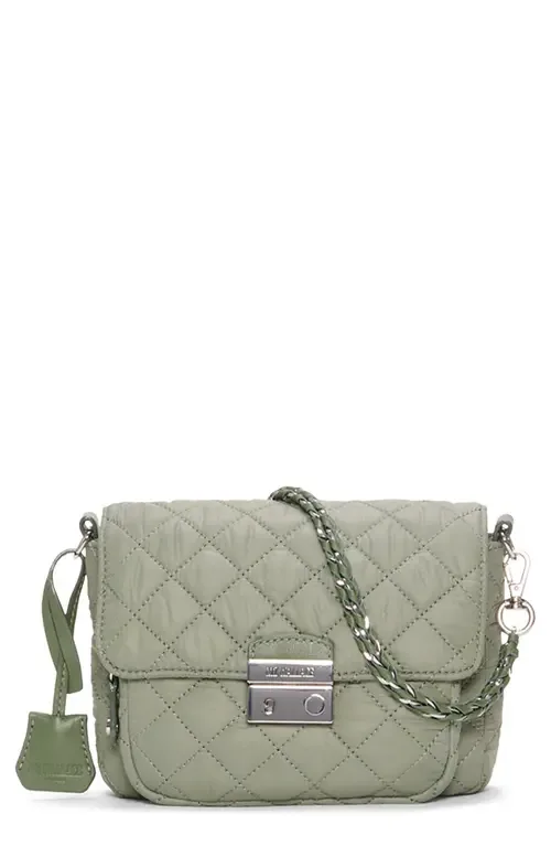 Small Crosby Lock Quilted Nylon Crossbody Bag by MZ Wallace