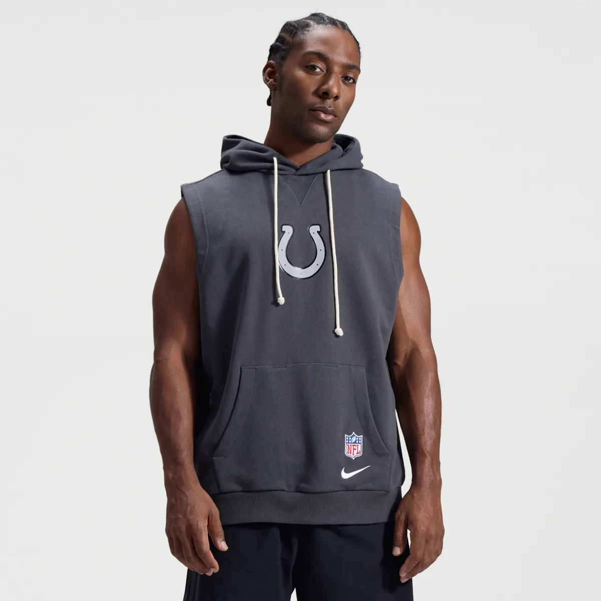 Indianapolis Colts Rivalries Collection Sideline Dri-FIT NFL Sleeveless Pullover Hoodie by Nike
