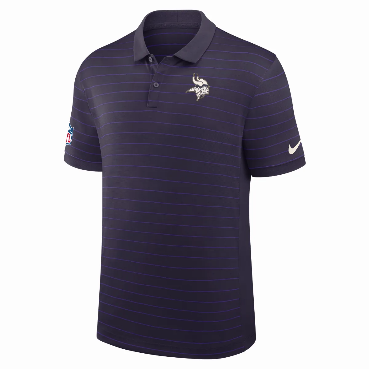 Minnesota Vikings Rivalries Collection Sideline Victory Striped Dri-FIT NFL Polo by Nike