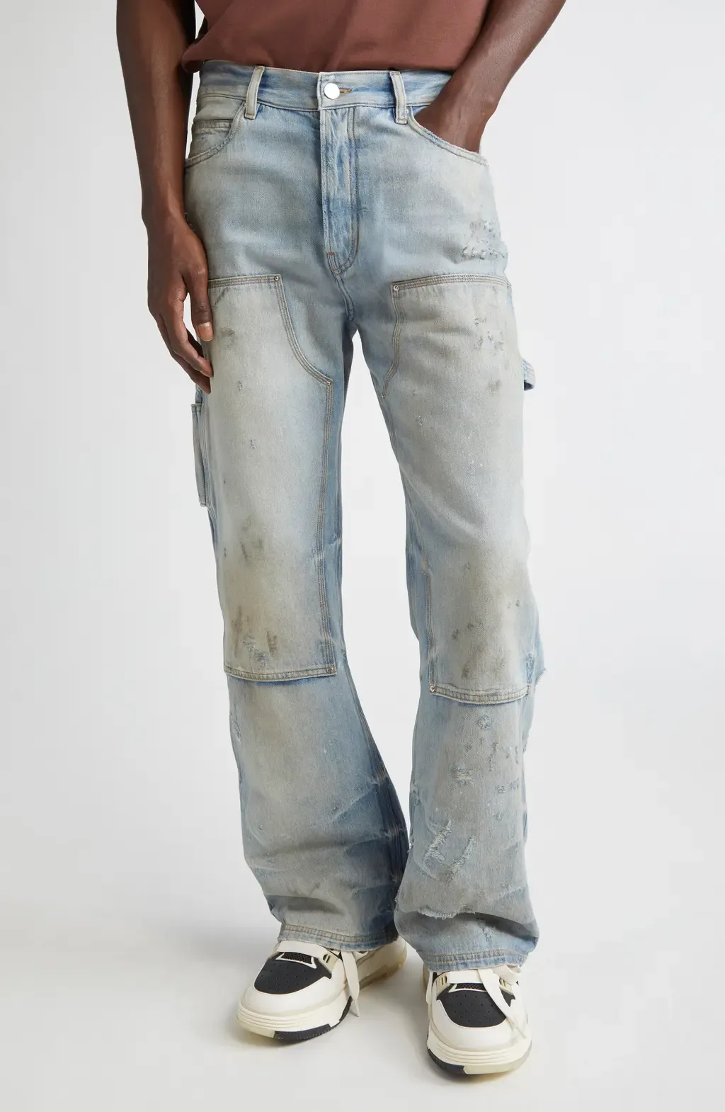 Lightweight Distressed Carpenter Jeans