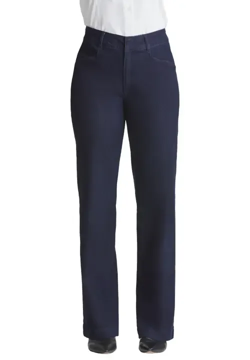 Refined Denim Trouser by Jessica London