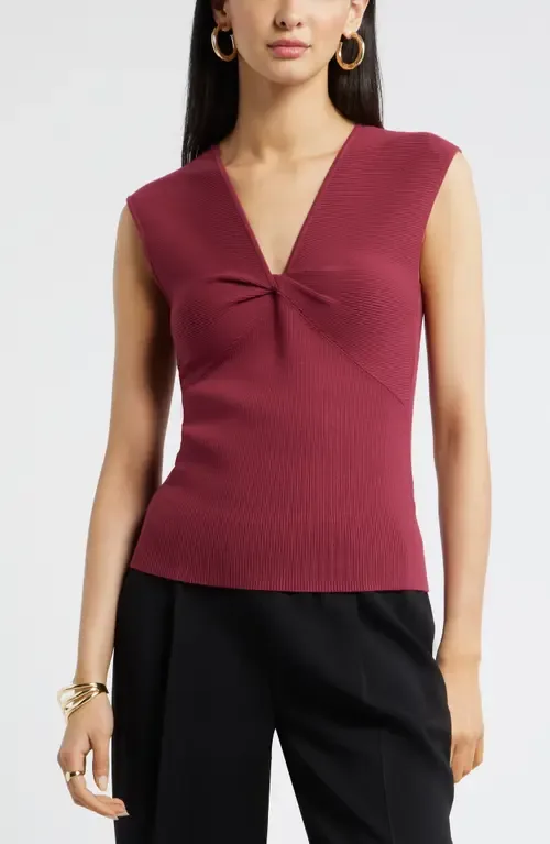 Sleeveless Twist Front Sweater by Nordstrom