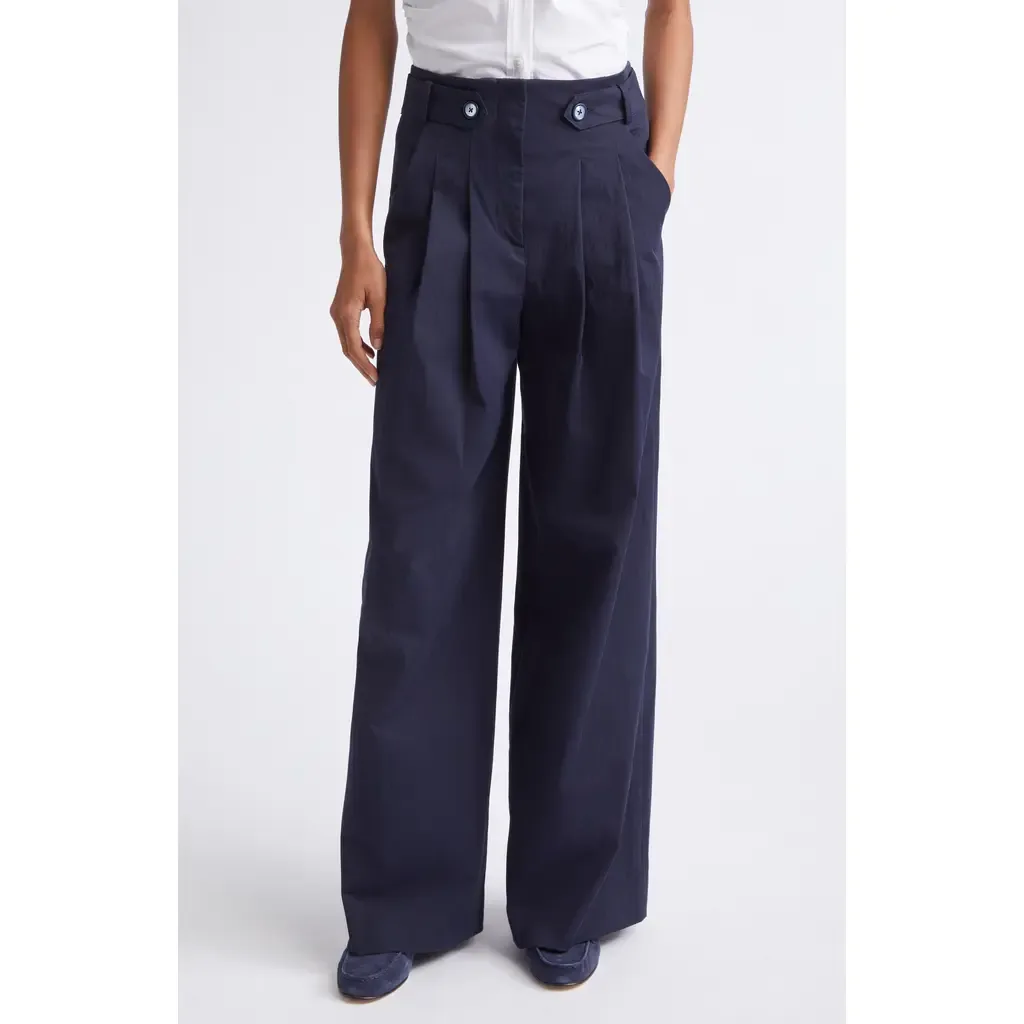 Allman High Waist Wide Leg Pants by Veronica Beard