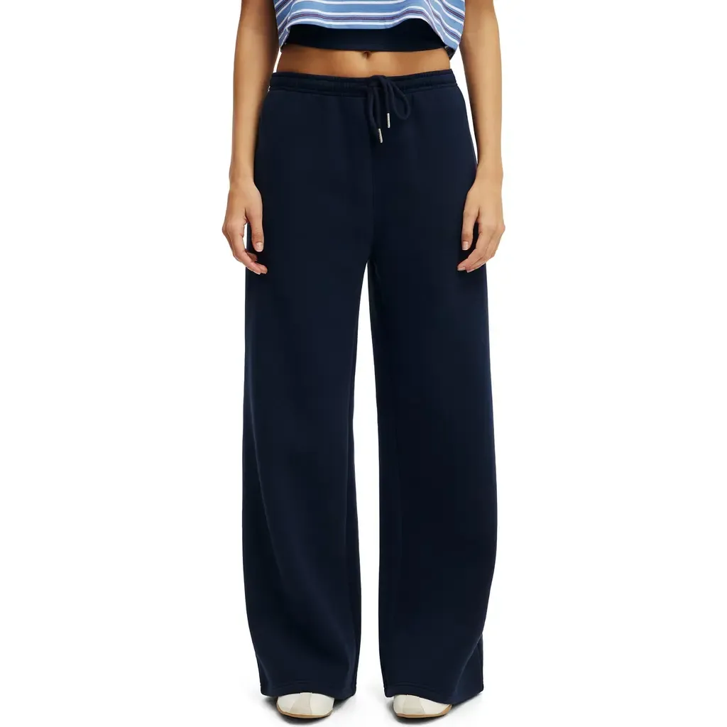 Active Plush Tie Waist Wide Leg Sweatpant by COTTON ON BODY