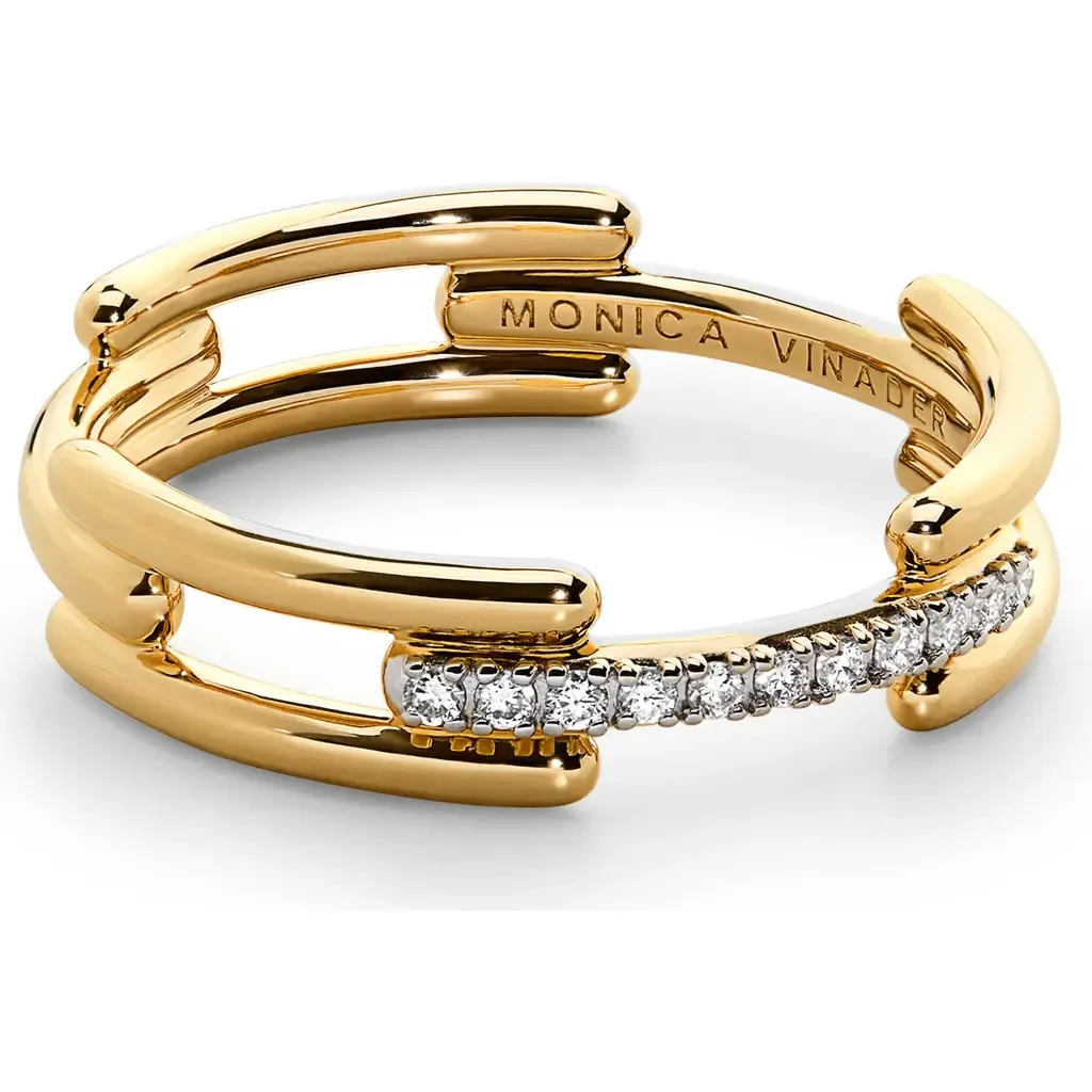 Signature Link Lab Grown Diamond Ring by Monica Vinader