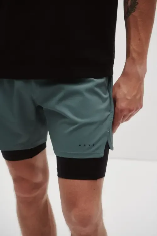 Double-Layered Sports Shorts with Drymove by H&M
