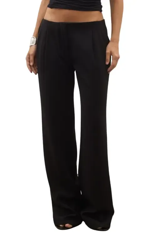 Pietra Low Waist Wide Leg Trousers by Bayse
