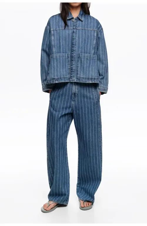 A-Line Washed Denim Jacket by BIMBA Y LOLA