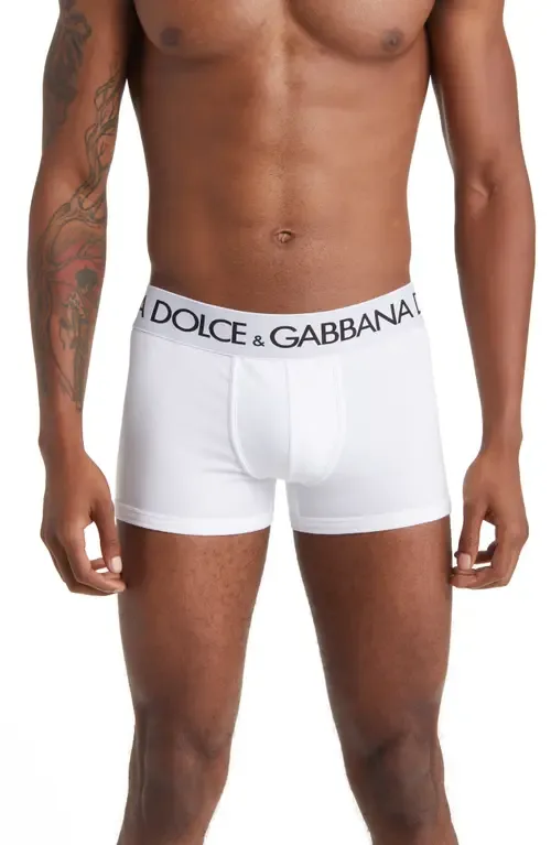 Cotton Stretch Jersey Boxer Briefs by Dolce&Gabbana
