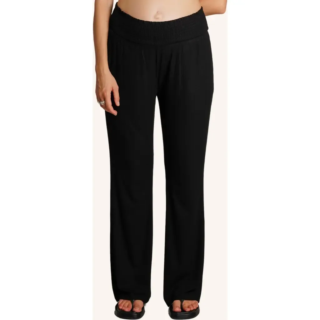 Super Soft Rib Maternity Pants by Nom Maternity