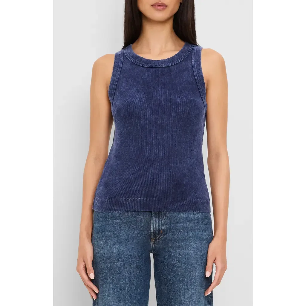 Gina Wide Binding Cropped Tank by Michael Stars