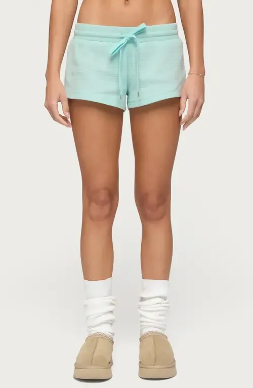 Baila Waffle Knit Drawstring Shorts by EDIKTED