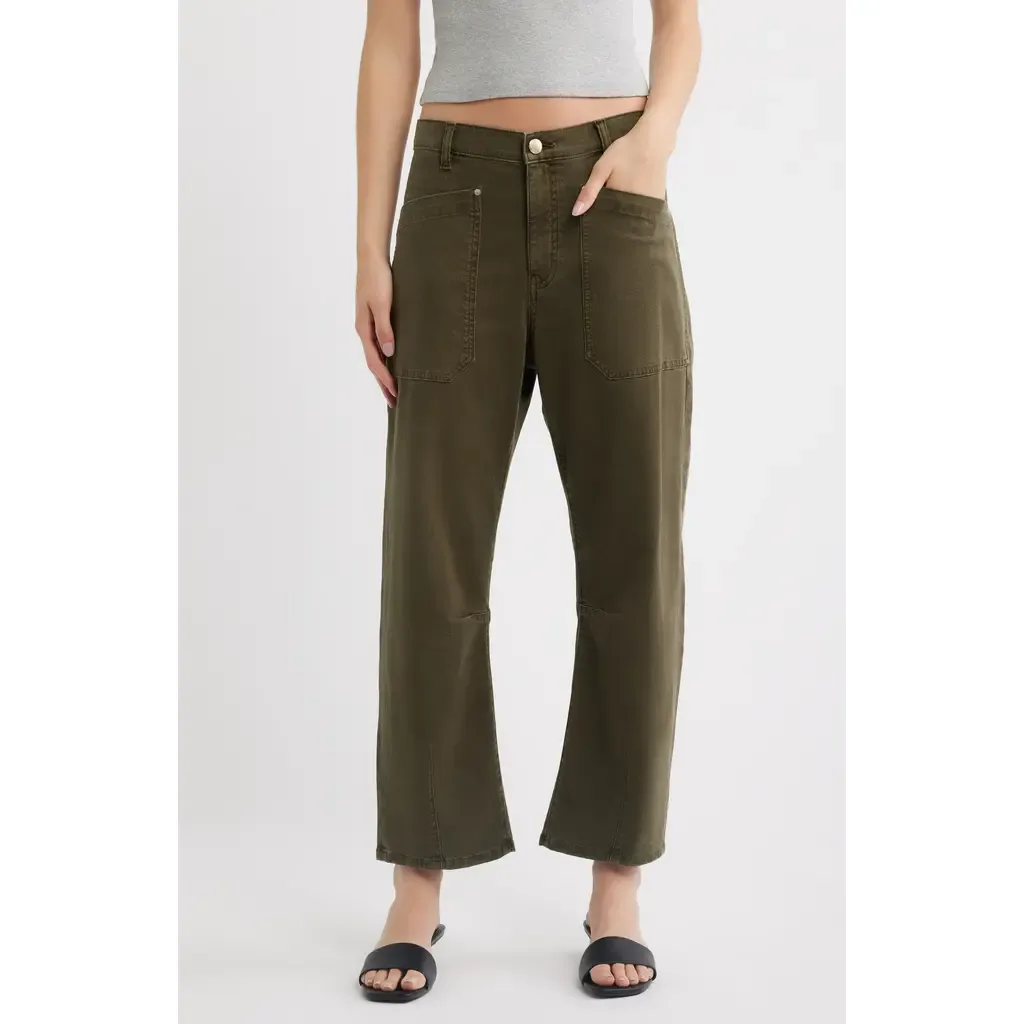 Bilie Easy Barrel High Rise Twill Pants by DL1961