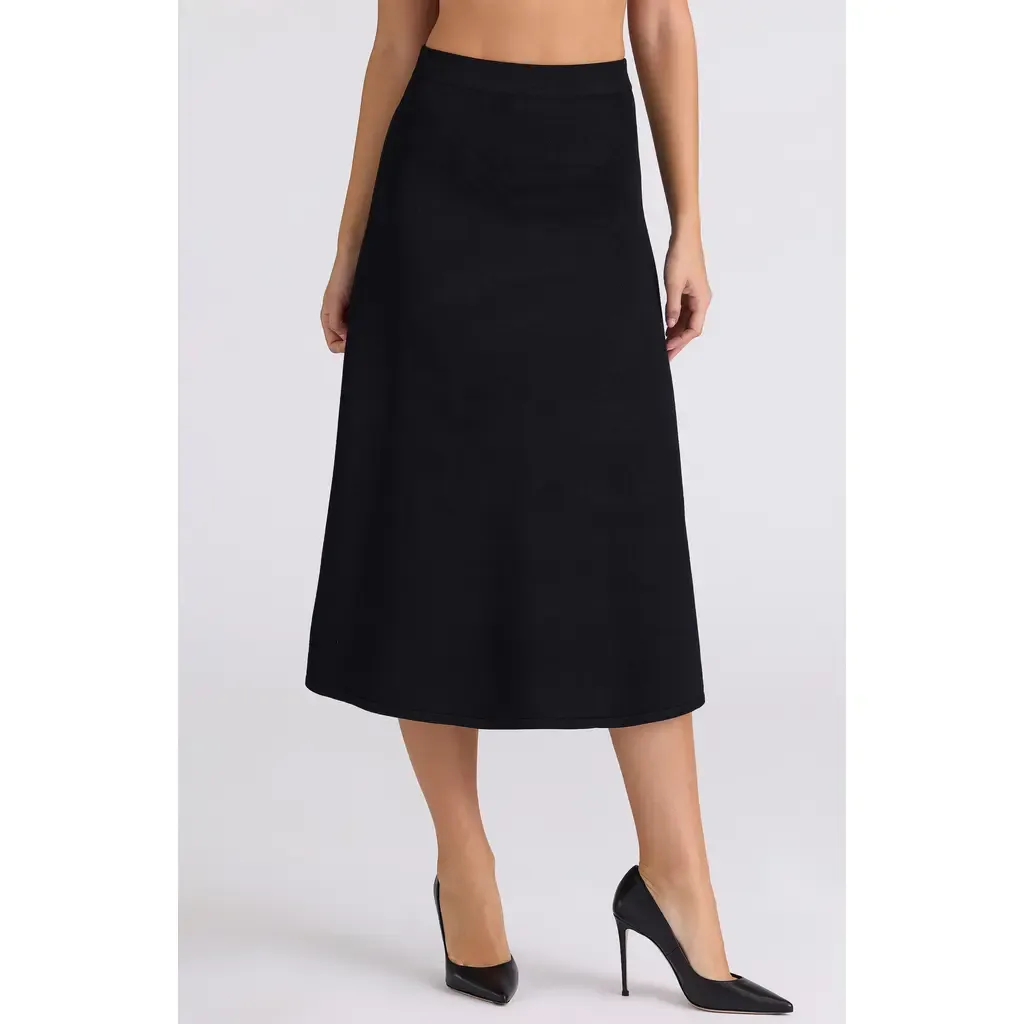 Asti A-Line Sweater Midi Skirt by HOUSE OF CB