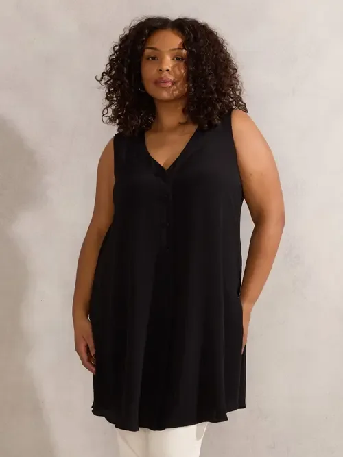 Split Front Tunic by Live Unlimited
