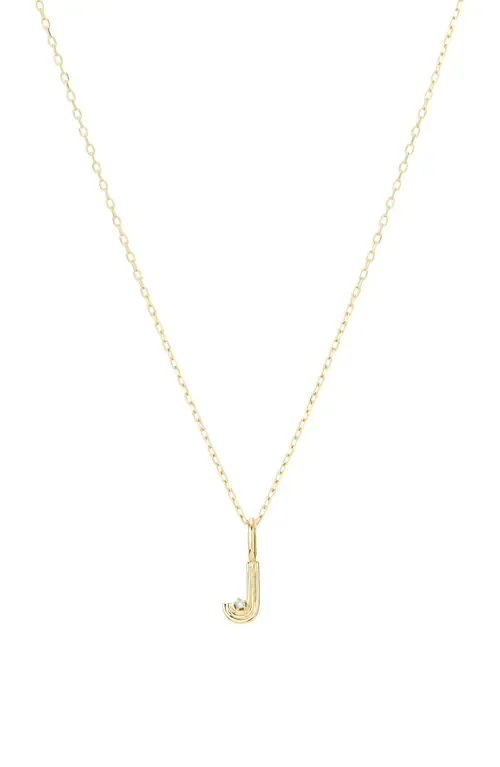 Groovy Diamond Initial Mini Charm Necklace by Adina Reyter
