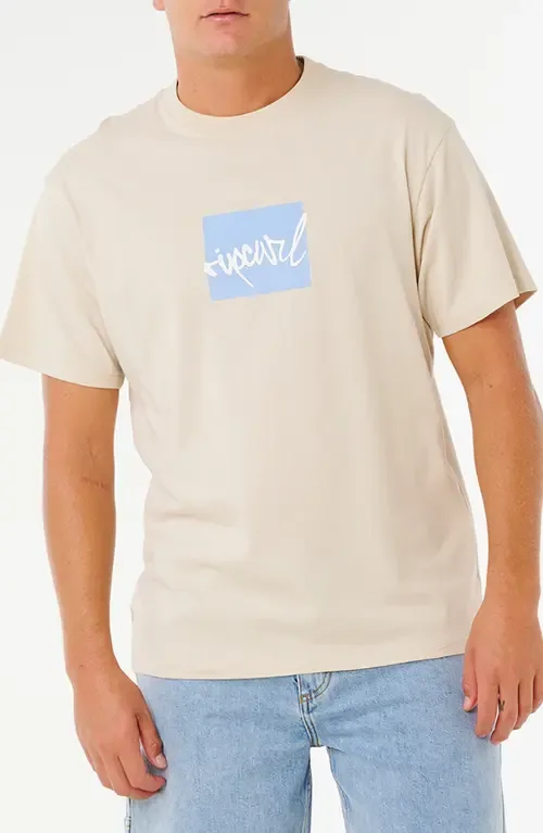 Rip Script Icon Organic Cotton Graphic T-Shirt by Rip Curl