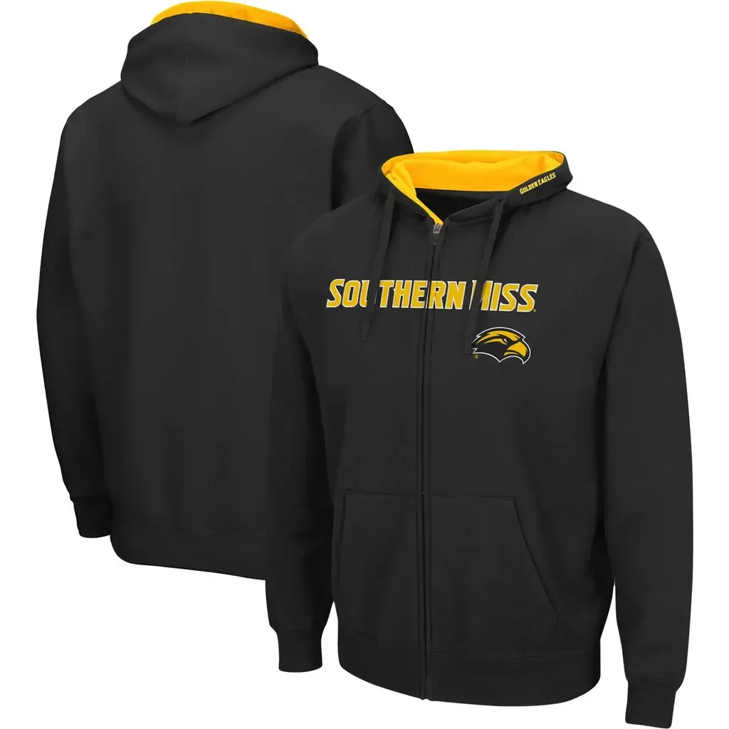 Colosseum Southern Miss Golden Eagles Arch & Logo 3.0 Full-Zip Hoodie by COLOSSEUM